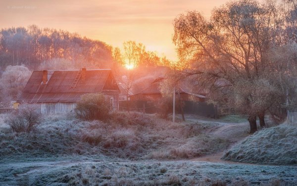 Поздняя осень в деревне