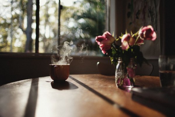 Чашка кофе дождь