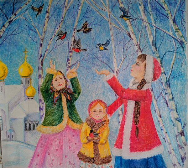 Встреча весны картины