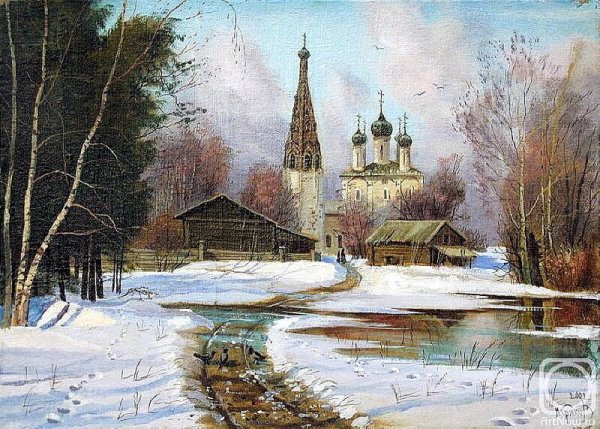 Жданов осень деревня живопись