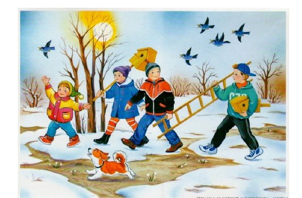 Труд людей весной