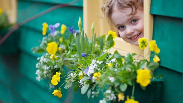Девочка в ромашках