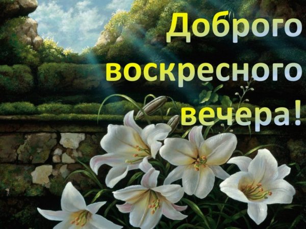 Открытки с воскресным вечером