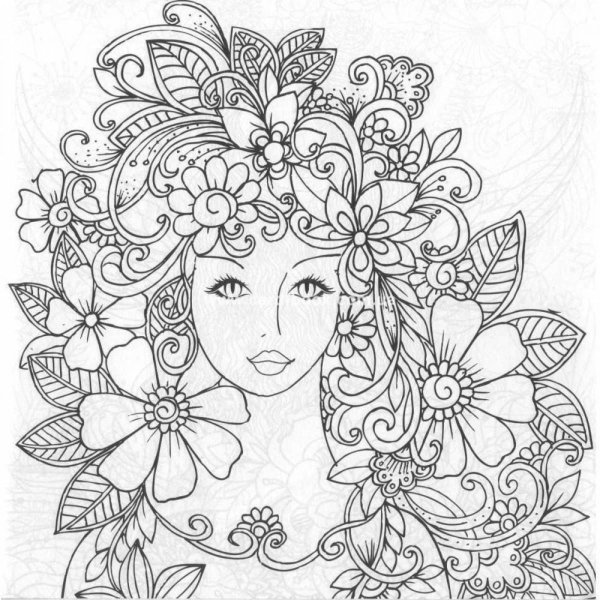 Раскраски девушки