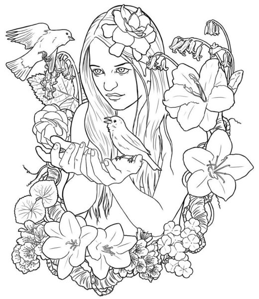 Весна красна раскраска