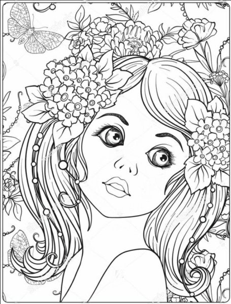 Царица осень раскраска