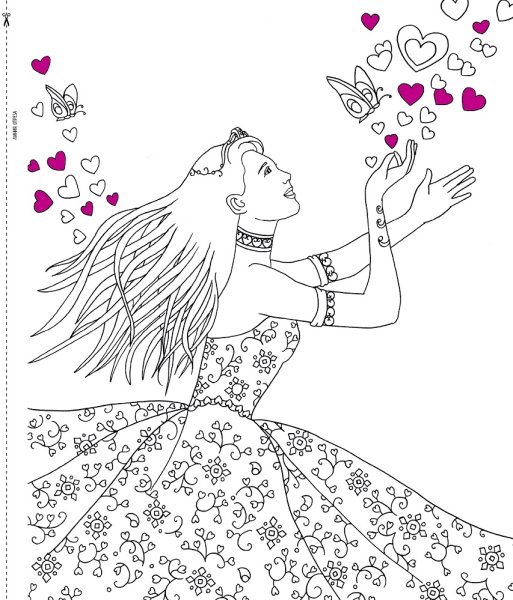 Девочка Весна раскраска