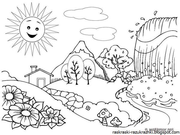 Весенние раскраски