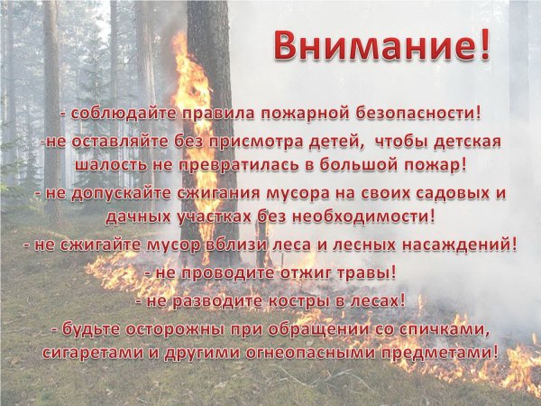Летний пожароопасный период