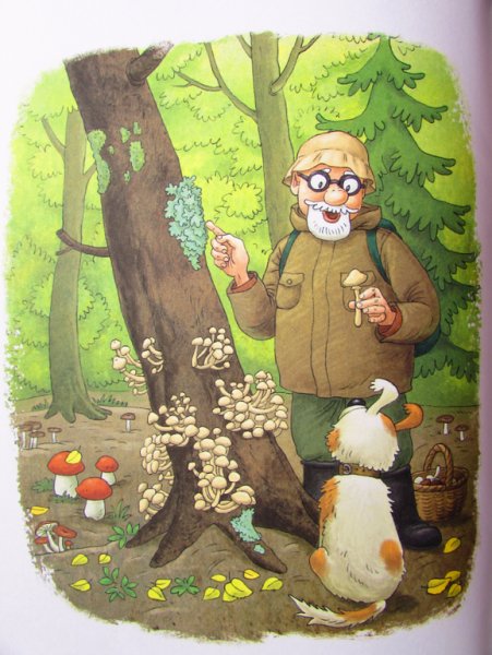 Дед в зимней одежде