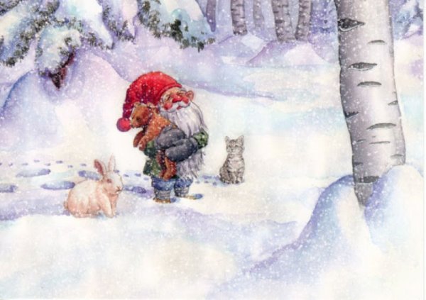 Новогодние иллюстрации художника Elizabeth Goodrick-Dillon