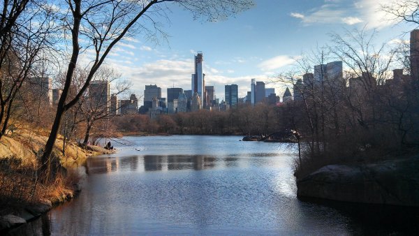 Городской пейзаж Нью Йорка Манхеттен