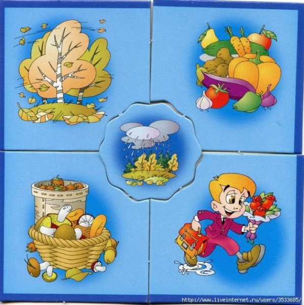 Времена года пазлы для малышей