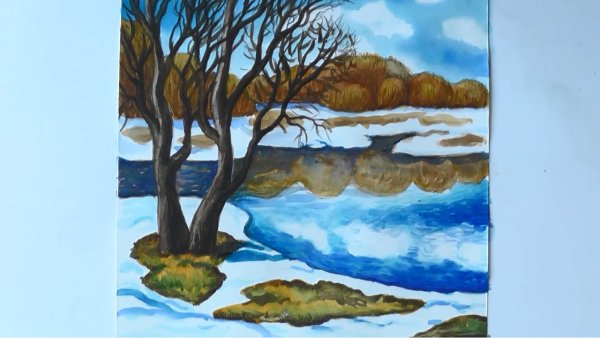 Ранняя Весна рисунок