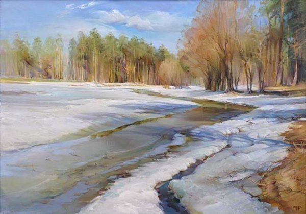 Весенние пейзажи романа Романова