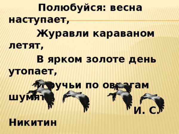 Никитина полюбуйся Весна наступает
