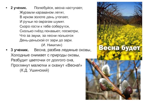 «Полюбуйся, Весна наступила» итоговое мероприятие
