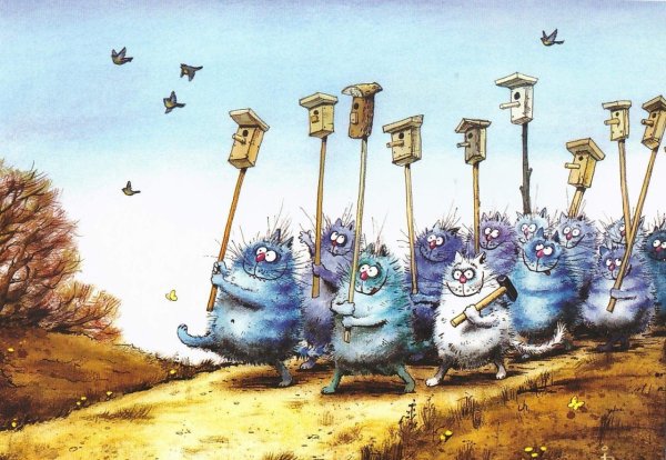 Голубые коты Ирины Зенюк