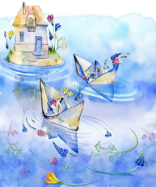 Весенний Ручеек кораблик