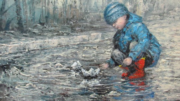 Пускать кораблики в ручейках