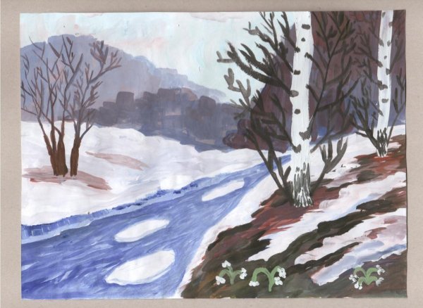 Весна рисунок