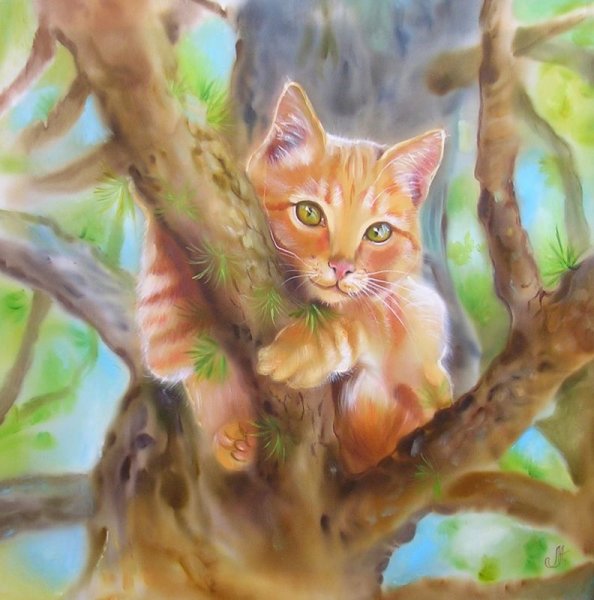 Весенний лес с птицами для детей