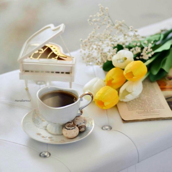 Утро кофе Весна