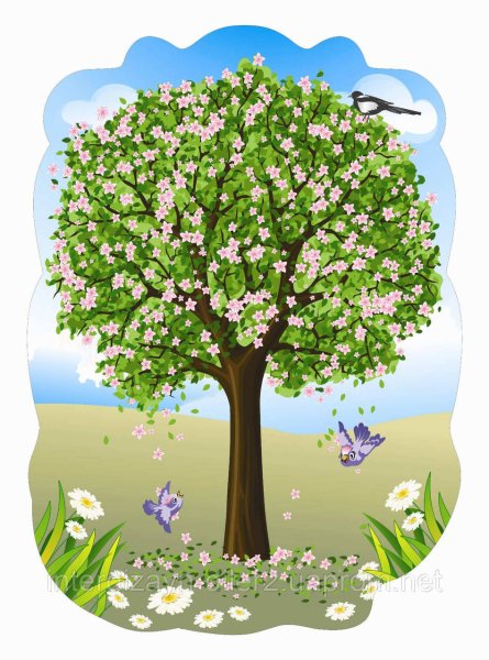 Листик дерева зеленый