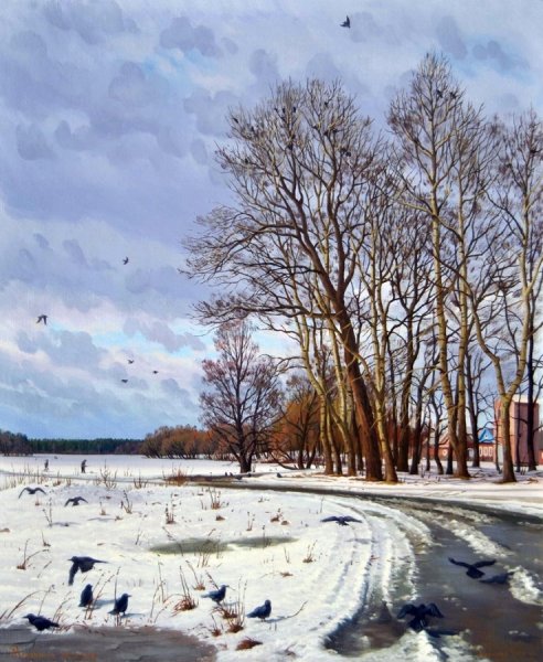 Лес поздней осенью