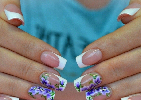 Ногти с цветами