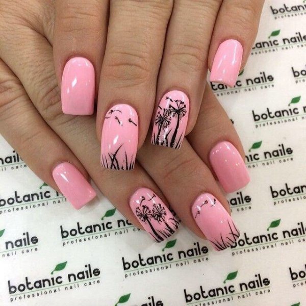 Красивый весенний маникюр