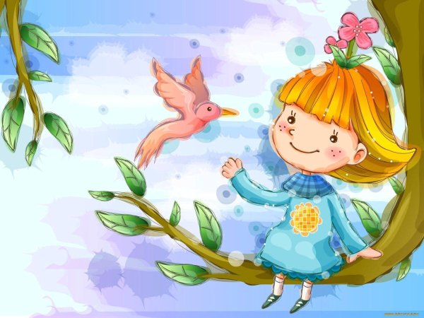 Девушка лето для детей