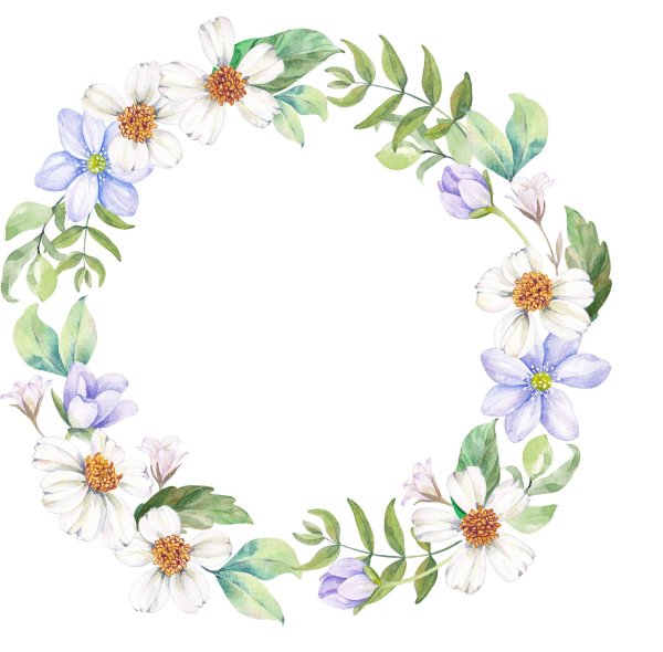 Венок из цветов арт