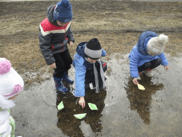 Прогулка в детском саду