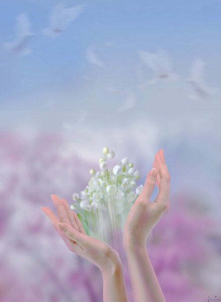 Цветы в ладонях