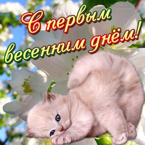 Поздравление с первым днем весны