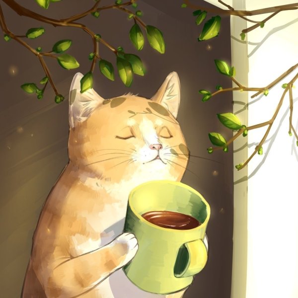 Кружка " кот, чай "