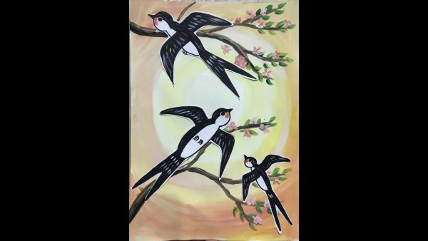 Ласточка рисунок