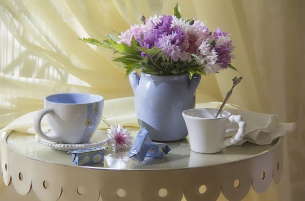 Утро кофе Весна