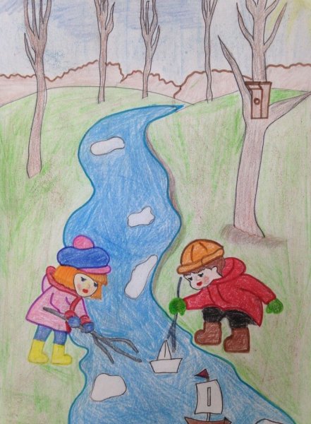 Весенние рисунки