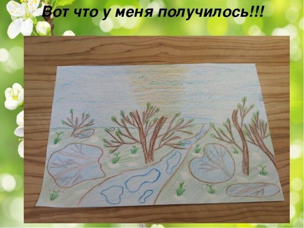 Рисование 1 класс Весна