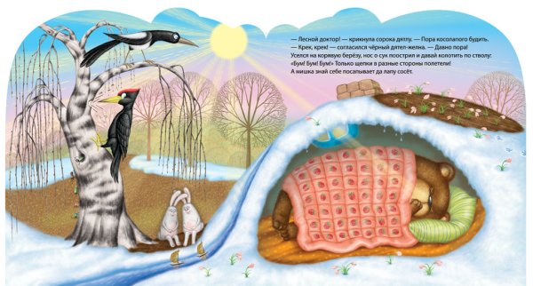 Берлога медведя весной