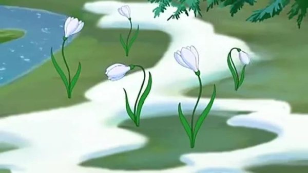 Рисование весеннего пейзажа