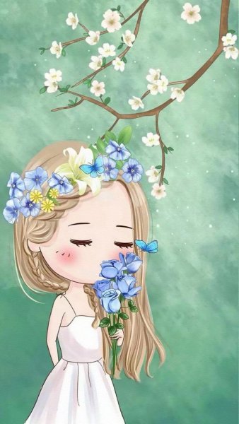 Лицо девушки весны