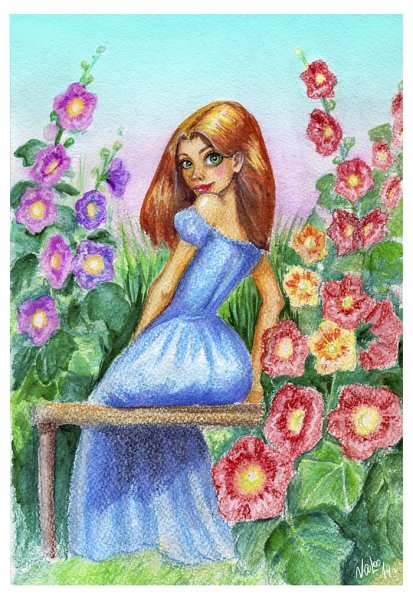 Девушка лето