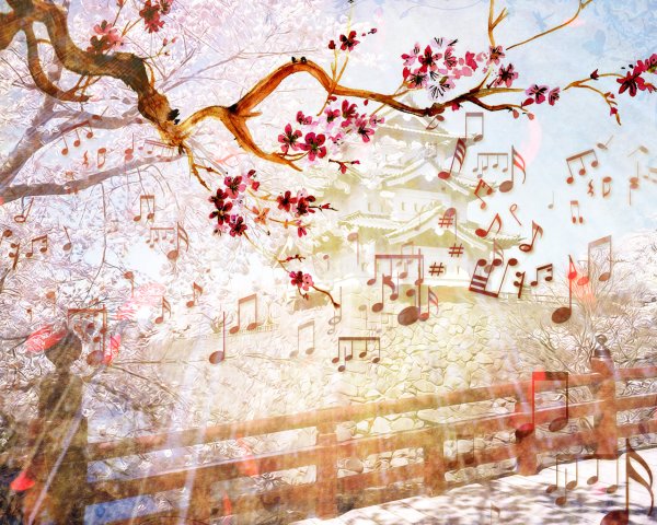 Музыкальный весенний пейзаж