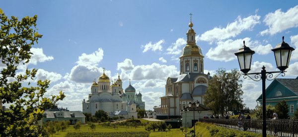Дивеевский монастырь панорама