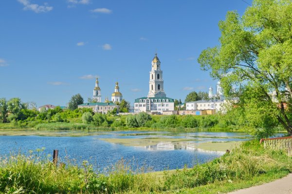 Дивеевский монастырь панорама