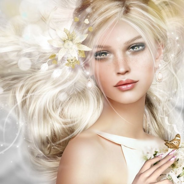 Девушка в снегу