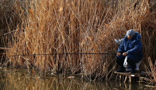 Рыбалка на весеннем льду